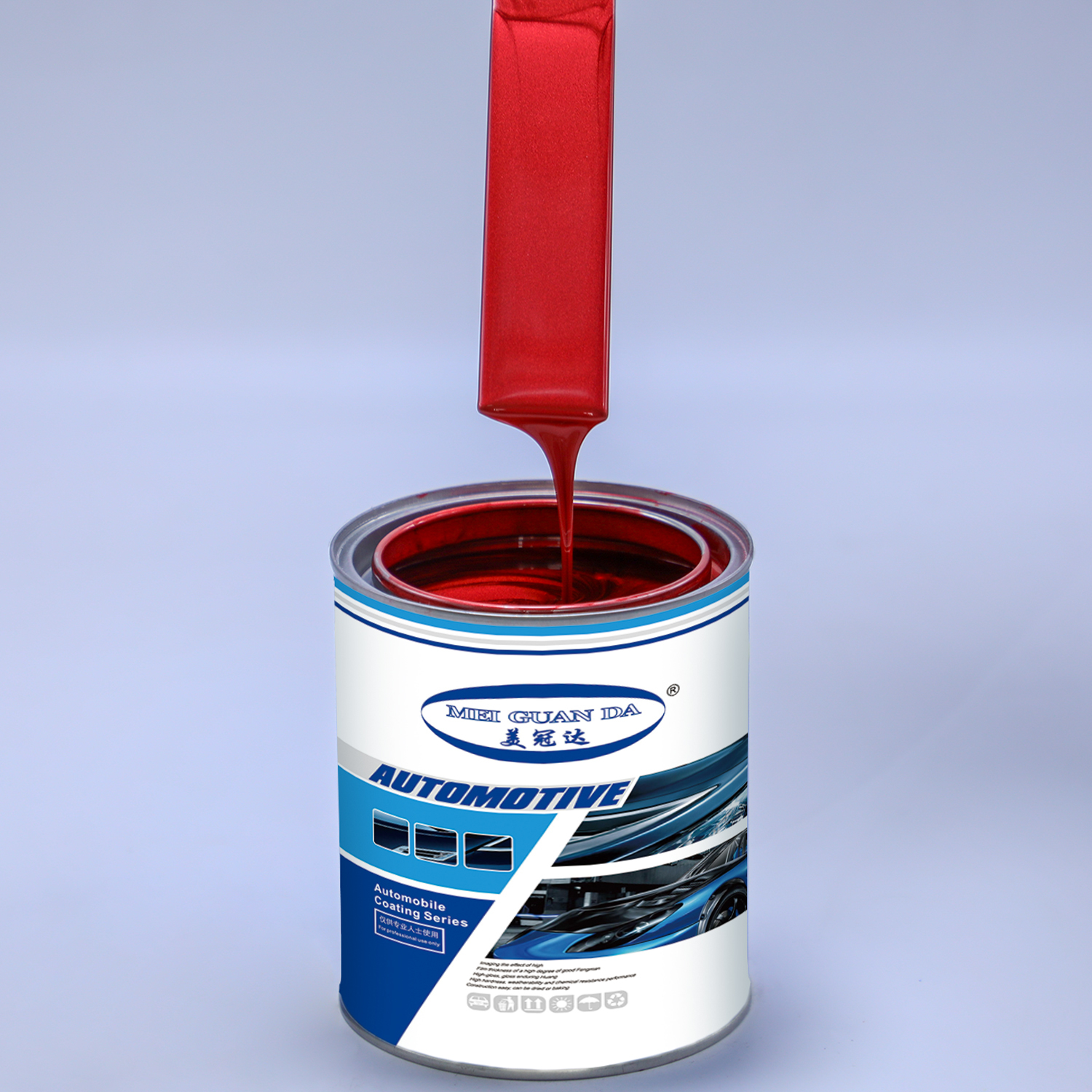 Refinish Car Paint professional automotive paint designed for application and excellent adhesion on various car body panels X09 Glitter Red Silver