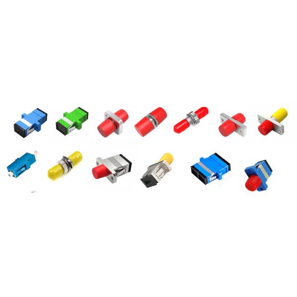 Simplex Fiber Optic Cable Adapter Plastic Metal Material