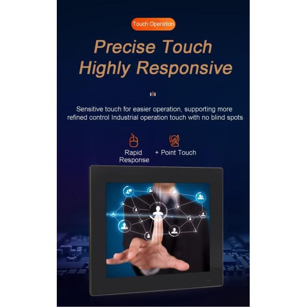Embedded 15.6'' Capacitive IPS TouchScreen Display with IP68/69K Waterproof Industrial Fanless Monitor Panel Pc