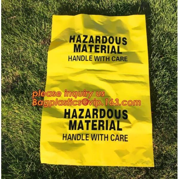 PE asbestos waste bags, Disposal Plastic Bag for Construction Waste, rubbish bag for asbestos fibers, bagplastics, bagea