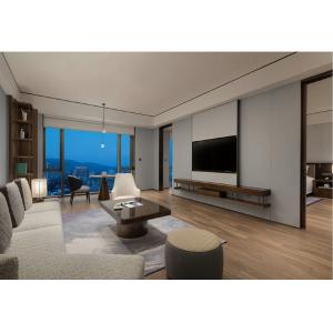 Melamine Bedroom Furniture Packages Sets OEM For Hotel Guest Room