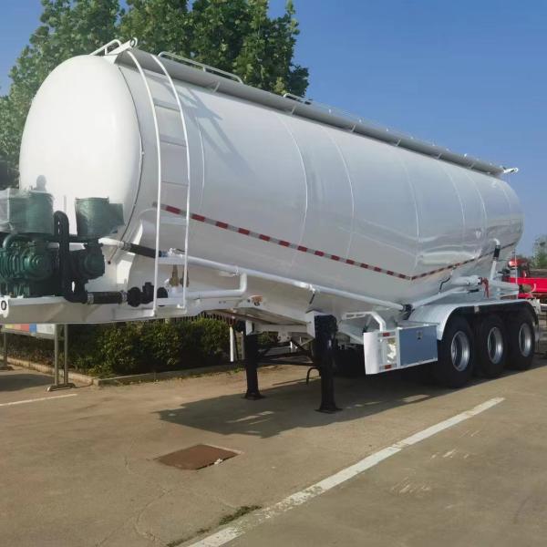 Semi-Trailer 3 Axle Tank Semi-Trailer for Transporting Powder Material Semi-Trailer