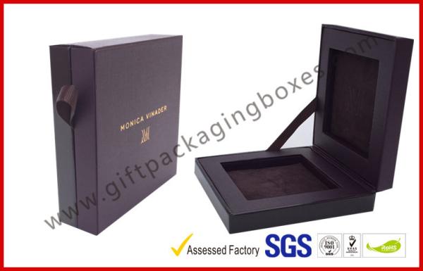 Embossed Paper Jewellry Gift Boxes with Golden Aluminum Foil Bracelet Boxes