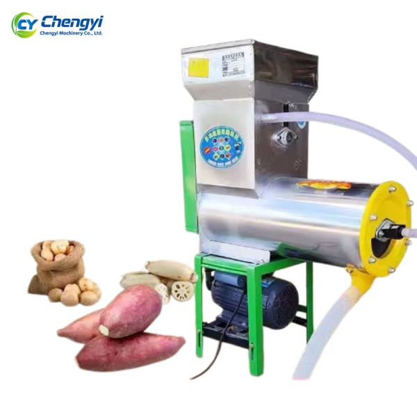 Electric Diesel Power Root Tuber Starch Separator / Potato Extraction Machine