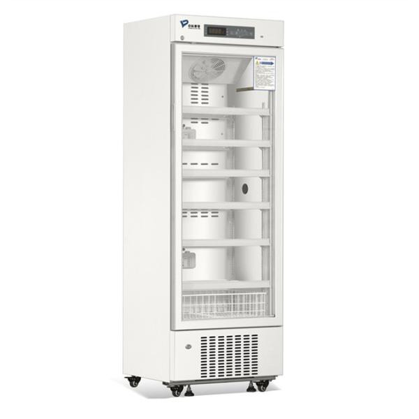 315 litros del hospital de refrigerador vaccíneo biomédico de la farmacia con la puerta de cristal