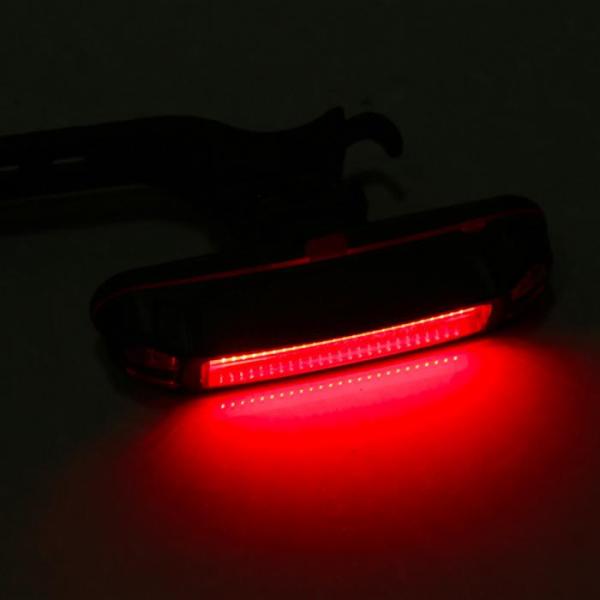 USB Rechargeable Bicycle Tail Comet LED Lamp for ABS PC Mounting Placement Seatpost