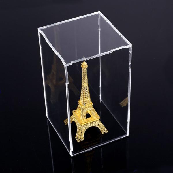 Square Counter Acrylic Display , Case Plastic Stand Clear Storage Box Jars With Lids