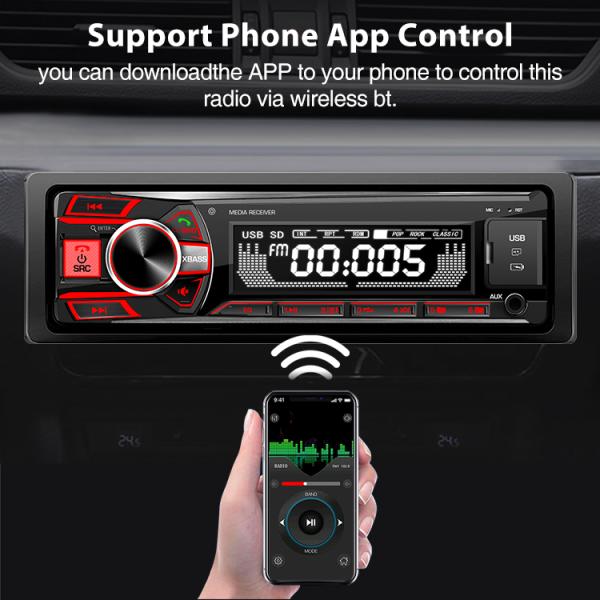 GRANDnavi Bluetooth 12v Встроенный прибор 1 Din Fm Aux В Приемник Sd Usb Автомобильный Mp3 плеер Стерео Авторадио Автомобильное радио