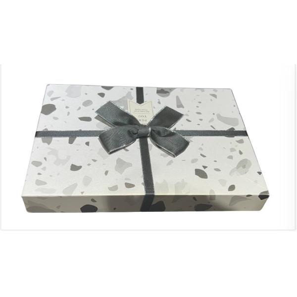 Custom Hot Gold Pattern Gift Box Bow Gift Box Jewelry Gift Box Set