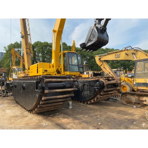 Directly Crawlerl Excavator Japan Long Boom Amphibious Pontoon Used Digger PC200 PC60