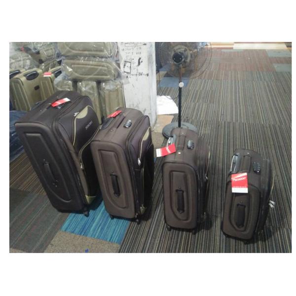 Soft Luggage Popular Eva Trolley Case 3pcs Set 170T Lining For International Travel