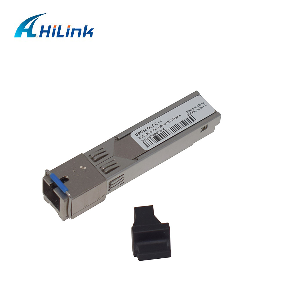 SC/UPC модуля C++ 7dB Tx1490nm 2.5G Rx1310nm 1.25G приемопередатчика Hilink GPON SFP
