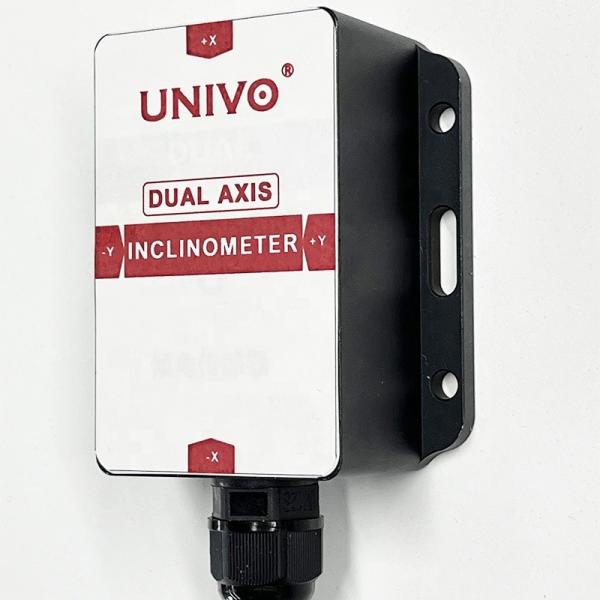 Inclinômetro de duplo eixo de alta precisão UNIVO UBIS-828 4-20mA 0-24mA 0-5V 0-10V Sensor de ângulo