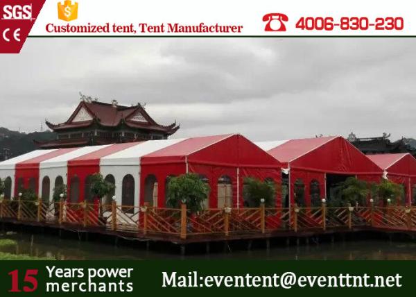Professional big Top Party Tent , Customized Outdoor Tent With red roof