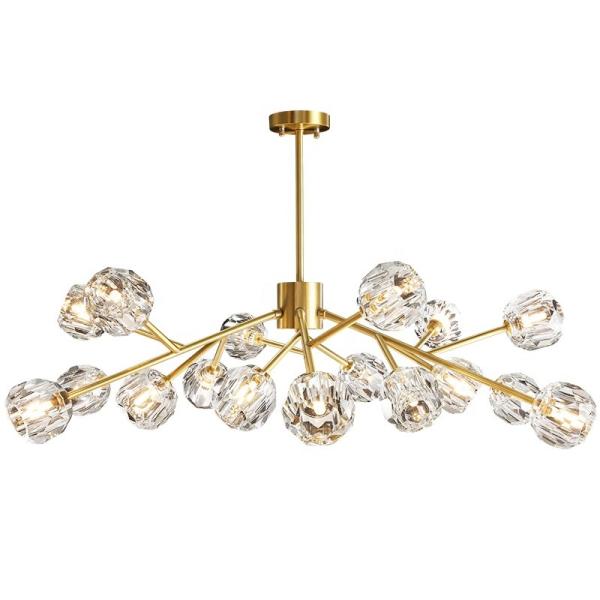 110v Glass Copper Ra75 IP44 Modern Pendant Lamp