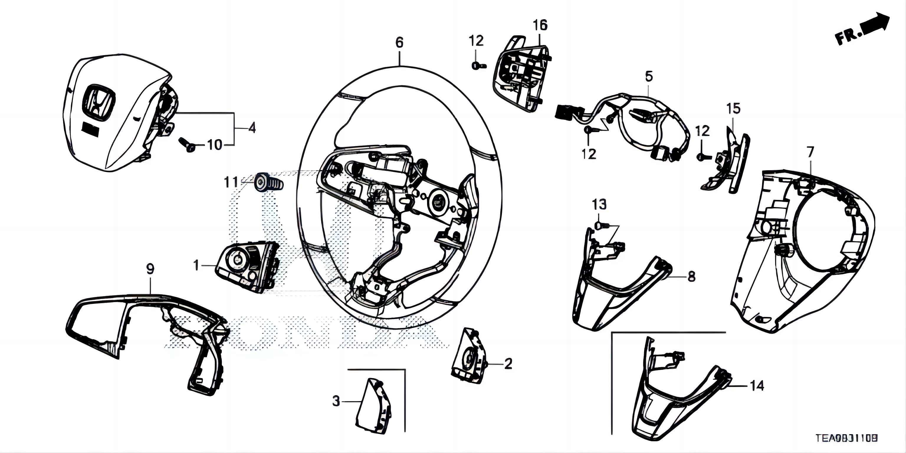 OEM Manufacturing for HONDA Civic 2016-2021 177810-THR-A81ZA Full Range Car Aftermarket