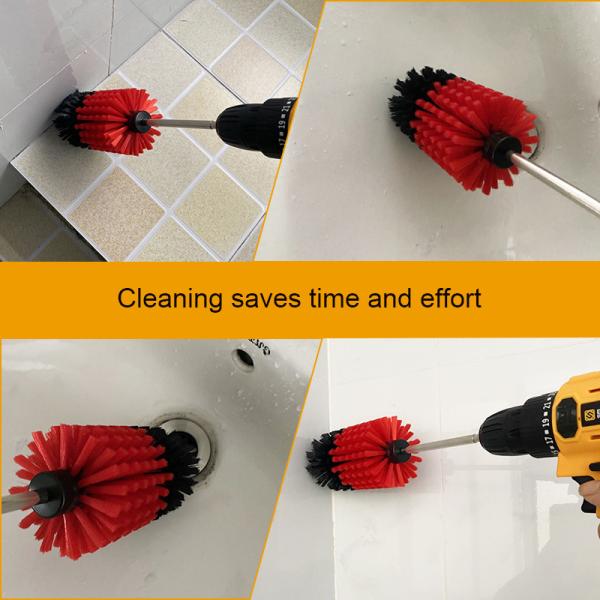 Long-Handled Drill Brush Fits Perfectly Into Nooks And Crannies
