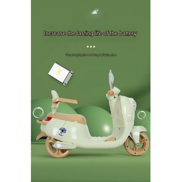 OEM ODM Boys Girls Electric Three Wheel Motorcycle Rechargeable Tricycle 6volt