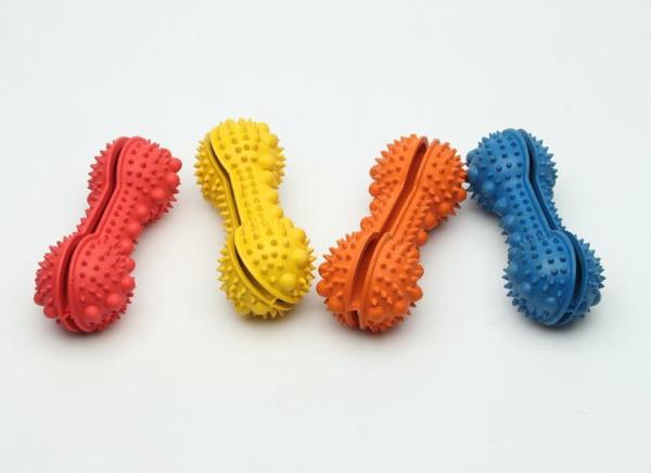 Durable Chew Treat Rubber Chew Toys Treat Dispensing Dog Toys 160g Weight