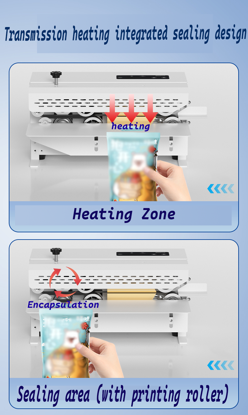 HIPAC FR580 Mini Portable Heat Sealer with 12mm Seal Width for Plastic Film Foil Pouch Bags