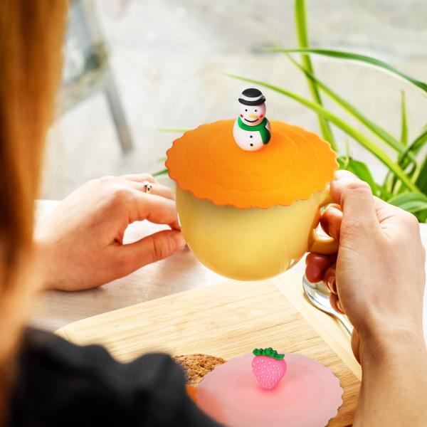 Силиконовая крышка кружки, красочная антипылевая крышка силиконовой кружки Милые многоразовые силиконовые крышки для чашек кружка пиво стекло в помещении