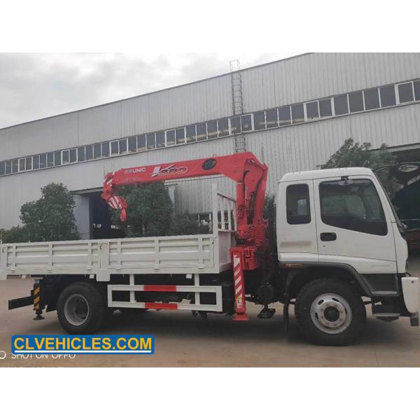 205hp 6.3 Ton FTR ISUZU Truck Mounted Crane 10m Straight Lifting
