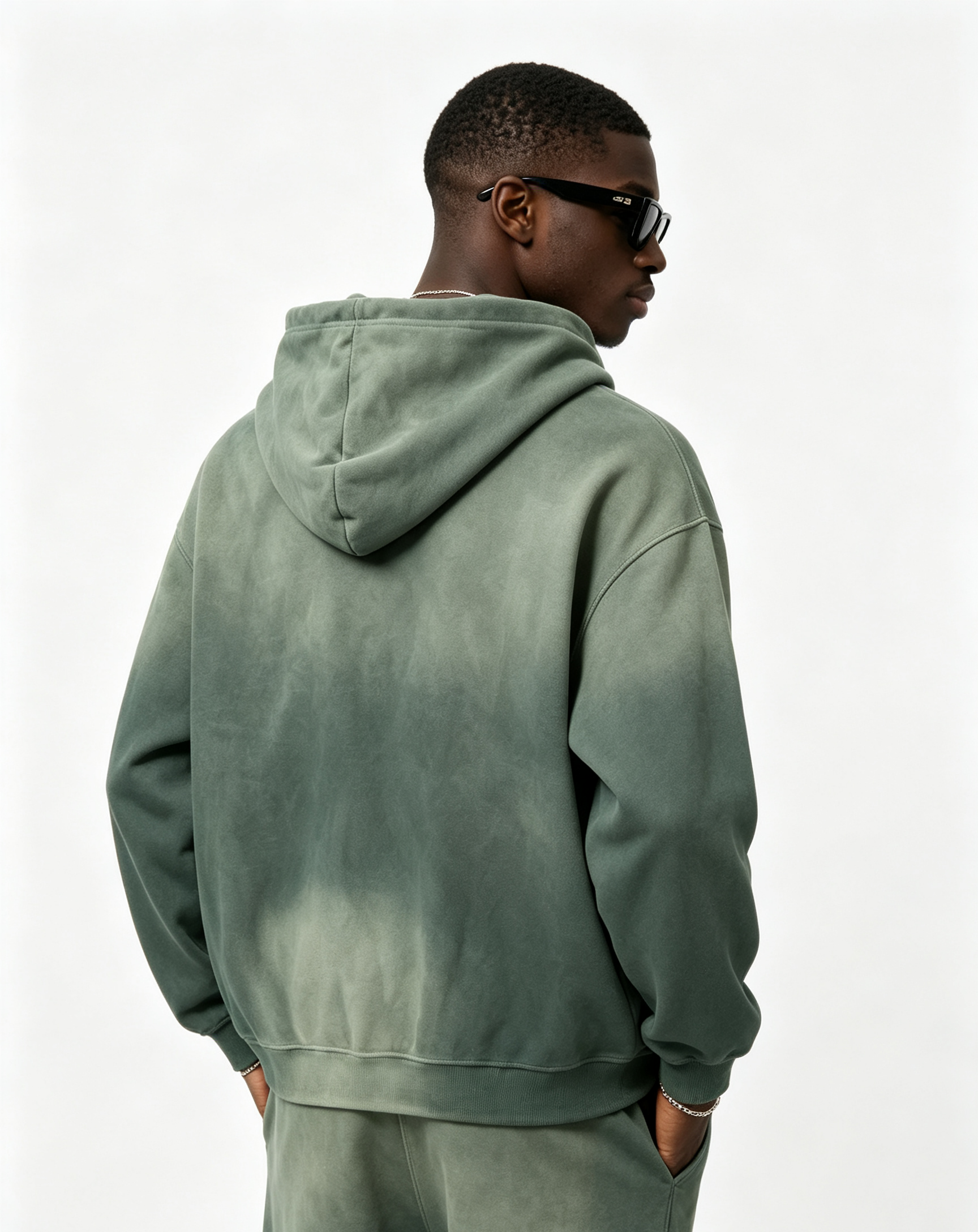 Men’s Vintage Washed Hoodie & Jogger Set 350-400G Oversized Streetwear Casual Tracksuit