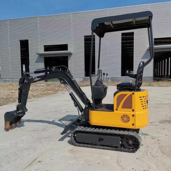 3km/H Small Size 1 Ton Mini Excavator With EPA For Municipal Works 