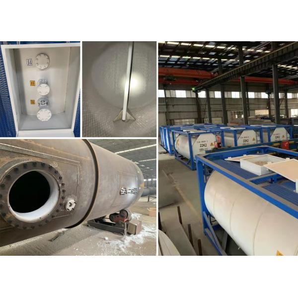 White T14  Liquid Tank Container 20Ft Carbon Steel Storage Tanks