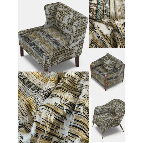 100% Polyester 430gsm Jacquard Woven Sofa Fabric