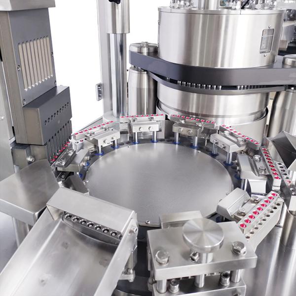 Furos farmacêuticos do PLC os 3 encerram a máquina do enchimento