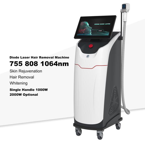 Beauty machine manufacturer for 808nm Diode Laser Hair Removal Triple Wavelength 755+808+1064nm 500W-1600W Hair Remover