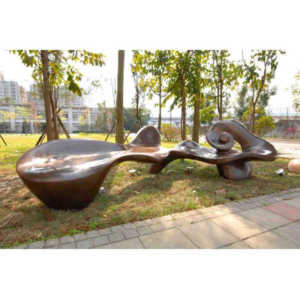 Decorative Garden Casting Copper Sculpture Color Painted 3.5 Meter Length