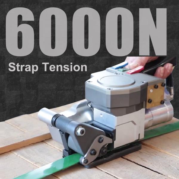Handheld 32MM Strap Plastic Pneumatic Strapping Machines Sealing Cutting Pneumatic Strapping Machine