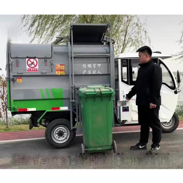Cleaning transportation vehicle electric three-wheeled transfer vehicle
