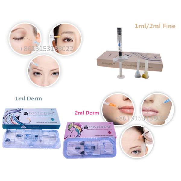 Fosyderm 1 ml de ácido hialurónico inyecciones de relleno dérmico para aumentar el tamaño de los labios