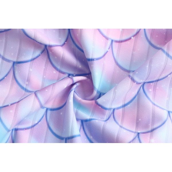 Printed UPF30 Off The Shoulder Swimsuit Girls Swimsuit For Summer Swimming