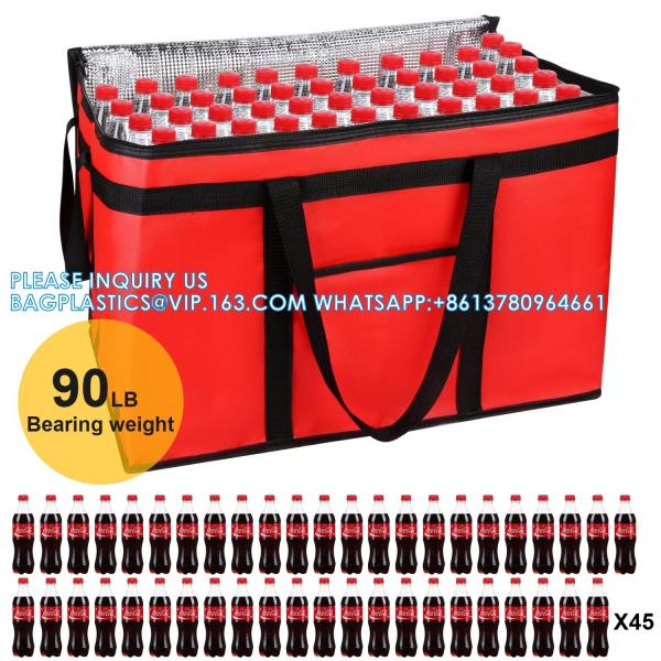 Extra Large XXXL Insulated Food Delivery Bag Cooler Bags Catering Therma For Doordash Catering Cooler Bag