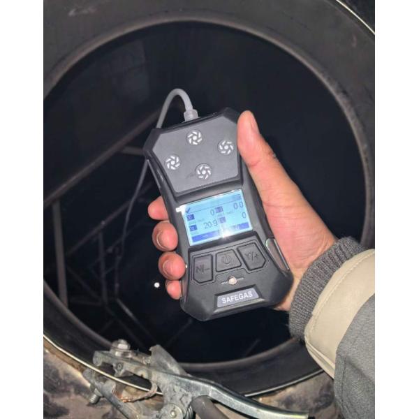 Портативный детектор газа Safegas CH4 H2S CO O2 NH3 5 в 1 Импортированный датчик IECEX Сертифицированный с функцией сигнализации
