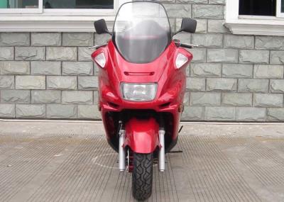 trotinette acionado por motor vermelho com freio de mão, trotinette de motor 150cc com luz forte