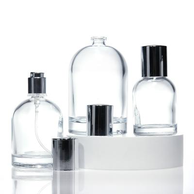 Cylinder Customized Logo 30ml 50ml 100ml Round Glass Empty Perfume Bottle With Magnetic Cap And Box