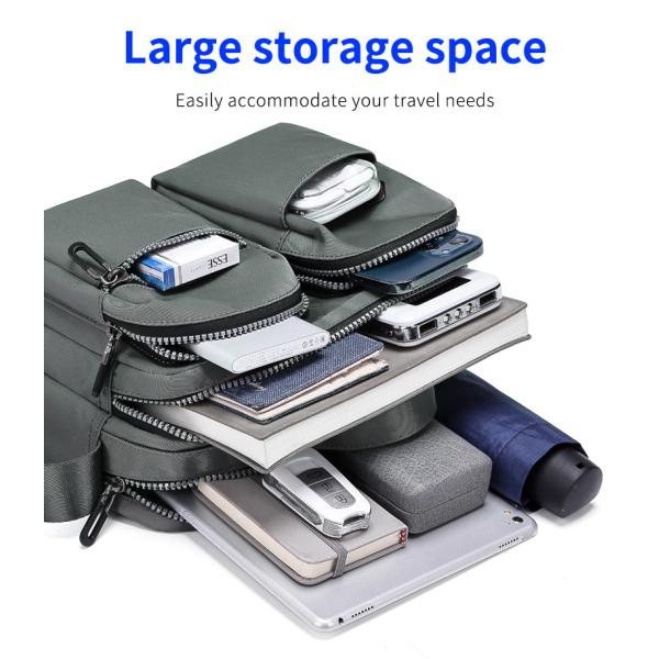 Безопасная мужская сумка для мужчин 20 см высота большой вместимость легко взять