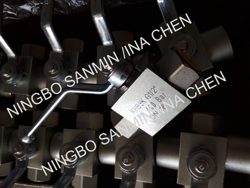 31.5MPa Male Thread 3 Way Hydraulic Ball Valve