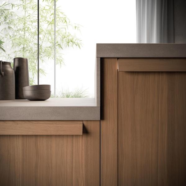 Умный полный набор Меламин шкафы Поставки на заказ Деревянная кладовая Современный дизайн Вилла Кухонный шкаф