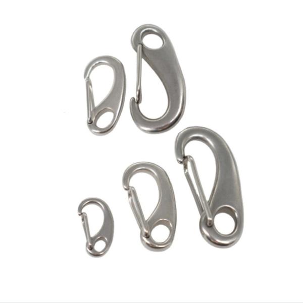 Fixed Eye Plate Stainless Steel Snap Hook For Wall Maritime Boats Rigging Fittings