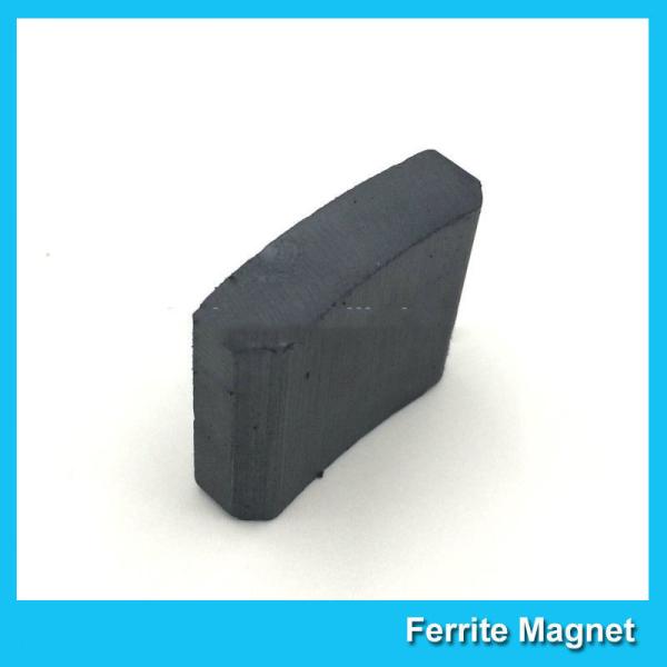 Arc Shaped Permanent Ferrite Magnet For Ceiling Fan Motor SGS Certification