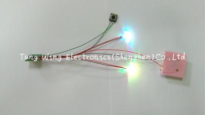 2 1 do diodo emissor de luz do botão módulo de piscamento do diodo emissor de luz colorido e com luzes bonitas