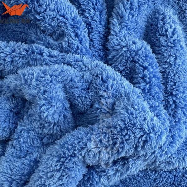 40x40cm 500gsm Microfiber Car Drying Towel Edgeless Coral Fleece