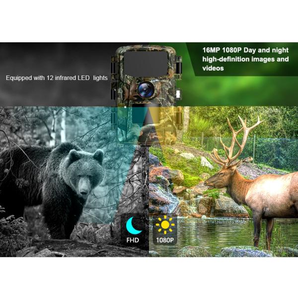 32gb Night Vision Trail Camera 850nm Black IR LED Outdoor 1080p Animal Hunting
