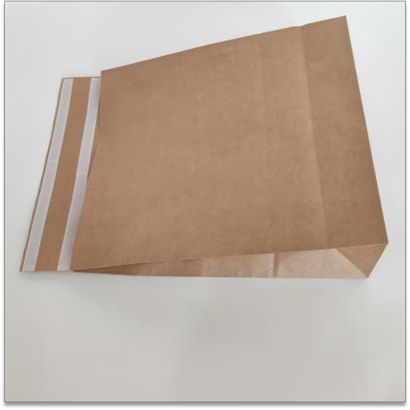 Square Bottom Kraft Paper Bag – 220‑540mm Wide, 80‑140gsm, Reusable Adhesive Seal